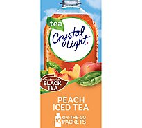 Crystal Light Peach Iced Tea Artificially Flavored Powdered Drink Mix Packets - 10 Count
