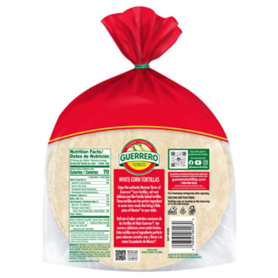 Guerrero White Corn King Size Tortillas - 30 Count - Image 2