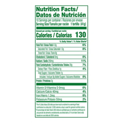 Guerrero Riquisimas Flour Tortillas Soft Taco Size - 10 Count - Image 3