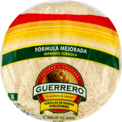 Guerrero Tortillas Flour Burrito De Harina Riquisimas Bag 8 Count - 18.6 Oz - Image 2