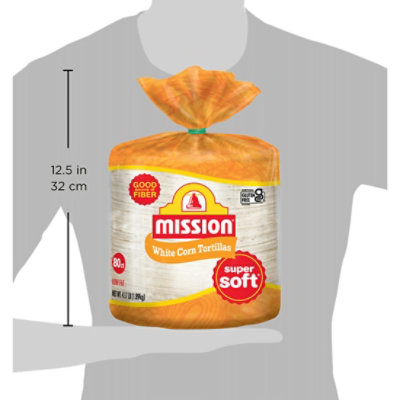 Mission Tortillas Corn White Super Soft Bag 80 Count - 66.67 Oz - Image 5