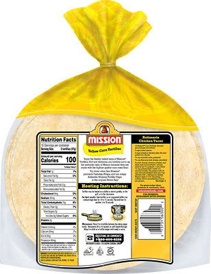 Mission Tortillas Corn Yellow 30 Count - 27.5 Oz - Image 3