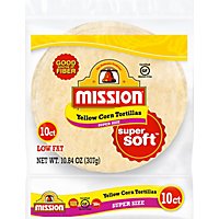 Mission Tortillas Corn Yellow Super Soft Super Size 10 Count - 10.84 Oz - Image 2