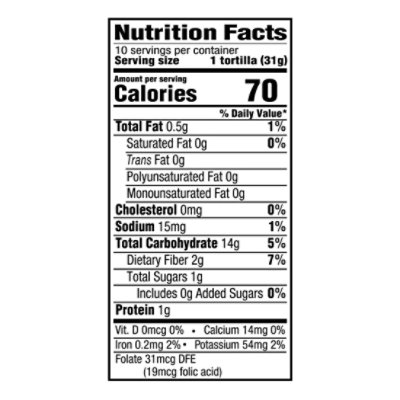 Mission Super Soft Yellow Corn Tortillas Super Size - 10 Count - Image 3