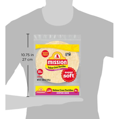 Mission Super Soft Yellow Corn Tortillas Super Size - 10 Count - Image 5