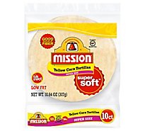 Mission Tortillas Corn Yellow Super Soft Super Size 10 Count - 10.84 Oz