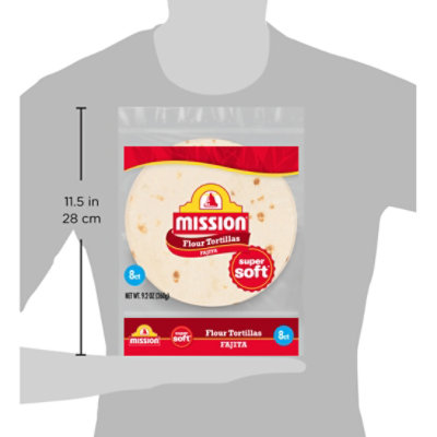 Mission Super Soft Flour Tortillas Fajita Size - 8 Count - Image 5