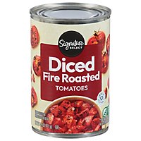 Signature SELECT Tomatoes Fire Roasted Diced - 14.5 Oz - Image 2