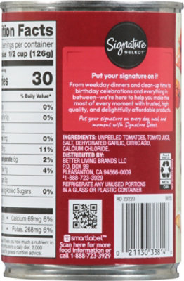 Signature SELECT Diced Fire Roasted With Garlic Tomatoes - 14.5 Oz - Image 6