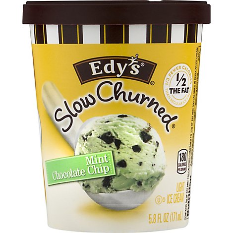 Dreyers Edys Ice Cream Cup Slow Churned Mint Chocolate Chip - 5.8 Fl. Oz.