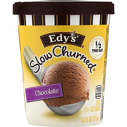 Dreyers Edys Ice Cream Cup Slow Churned Light Chocolate - 5.8 Fl. Oz. - Image 1