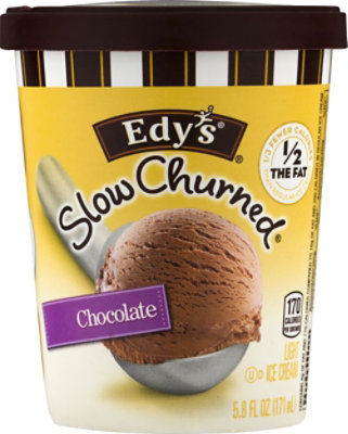 Dreyers Edys Ice Cream Cup Slow Churned Light Chocolate - 5.8 Fl. Oz.