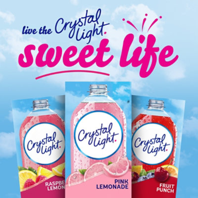 Crystal Light Pink Lemonade Naturally Flavored Powdered Drink Mix On the Go Packets - 10 Count - Image 9