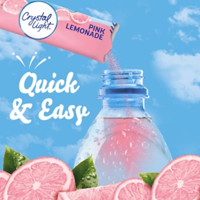 Crystal Light Pink Lemonade Naturally Flavored Powdered Drink Mix On the Go Packets - 10 Count - Image 3