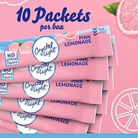 Crystal Light Pink Lemonade Naturally Flavored Powdered Drink Mix On the Go Packets - 10 Count - Image 2