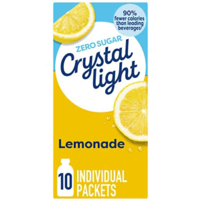 Crystal Light Lemonade Naturally Flavored Powdered Drink Mix - 10 Count