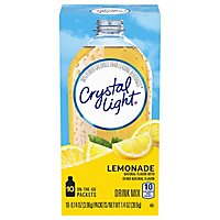 Crystal Light Lemonade Naturally Flavored Powdered Drink Mix On the Go Packets - 10 Count - Image 2