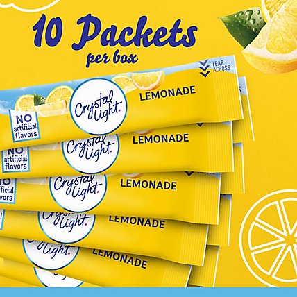 Crystal Light Lemonade Naturally Flavored Powdered Drink Mix On the Go Packets - 10 Count - Image 8