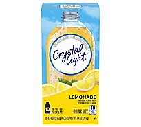 Crystal Light Lemonade Naturally Flavored Powdered Drink Mix On the Go Packets - 10 Count