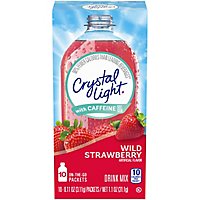 Crystal Light Wild Strawberry Powdered Drink Mix with Caffeine On the Go Packets - 10 Count - Image 3