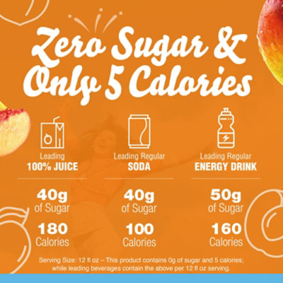 Crystal Light Peach Mango Green Tea Naturally Flavored Powdered Drink Mix - 5 Count - Image 3