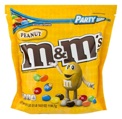 M&Ms Peanut Milk Chocolate Candy Party Size 42 Oz - Randalls