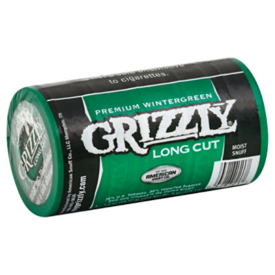 Grizzly Long Cut Wintergreen Smokeless Tobacco - Case - Image 1