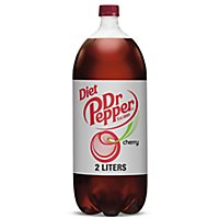 Diet Dr Pepper Cherry Soda 2 L bottle - Image 1