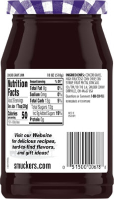 Smuckers Jam Concord Grape - 18 Oz - Image 3