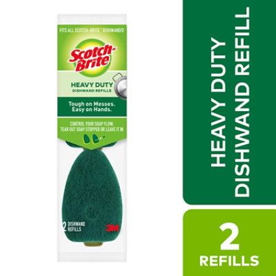 Scotch Brite Dishwand Refills, Scrubber - 3 refills