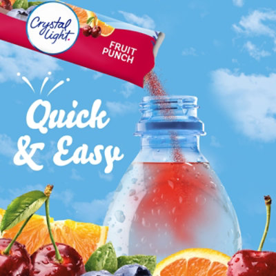 Crystal Light Fruit Punch Artificially Flavored Powdered Drink Mix On the Go Packets - 10 Count - Image 4