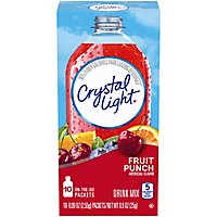 Crystal Light Fruit Punch Artificially Flavored Powdered Drink Mix On the Go Packets - 10 Count - Image 2
