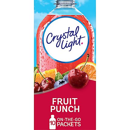 Crystal Light Fruit Punch Artificially Flavored Powdered Drink Mix On the Go Packets - 10 Count - Image 3