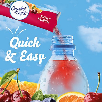 Crystal Light Fruit Punch Artificially Flavored Powdered Drink Mix On the Go Packets - 10 Count - Image 6