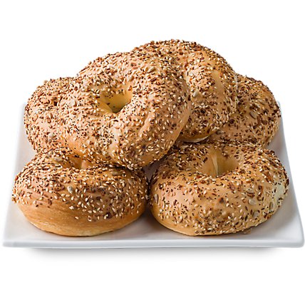 Fresh Baked Everything Bagels  - 6 Count - Image 1