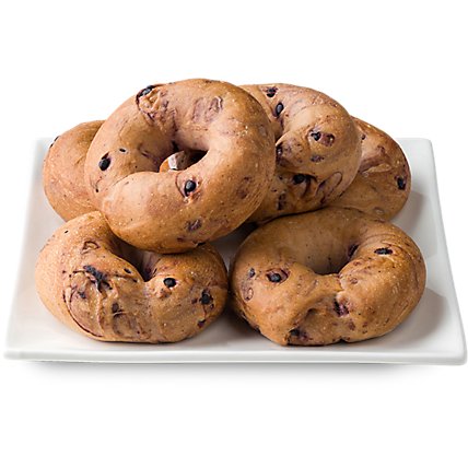 Fresh Baked Blueberry Bagels - 6 Count - Image 1