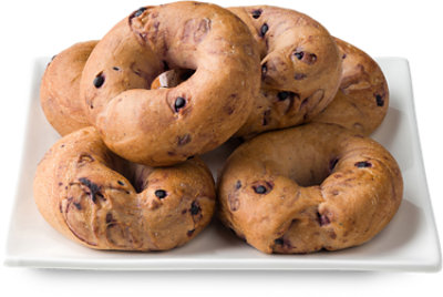 Fresh Baked Blueberry Bagels - 6 Count