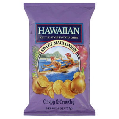 Hawaiian Potato Chips Kettle Style Sweet Maui Onion - 8 Oz - Image 1