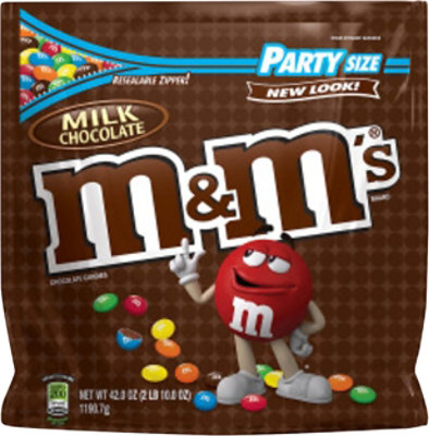 M&Ms Milk Chocolate Candy Party Size 42 Oz - Image 1