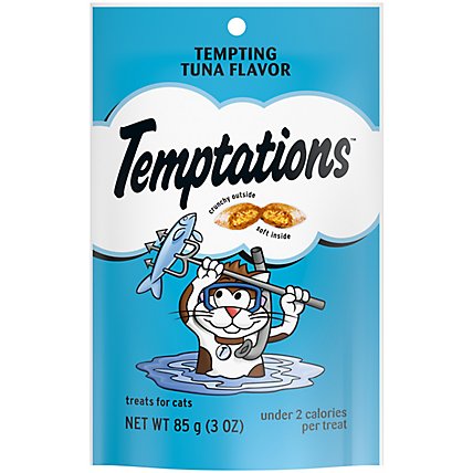 Temptations Classic Crunchy and Soft Tempting Tuna Cat Treats - 3 Oz - Image 1