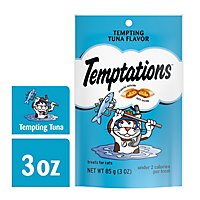 Temptations Classic Crunchy And Soft Tempting Tuna Flavor Cat Treats Pouch - 3 Oz - Image 1