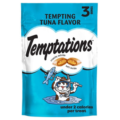 Temptations Classic Crunchy And Soft Tempting Tuna Flavor Cat Treats - 3 Oz