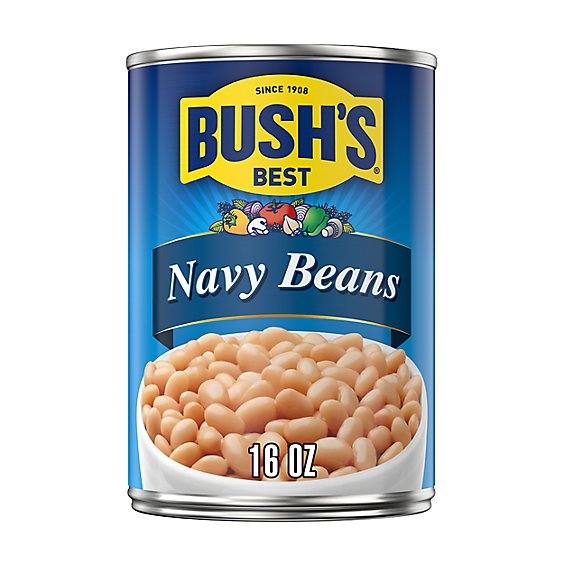 BUSH'S BEST Navy Beans - 16 Oz