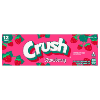 Crush Strawberry Soda In Cans - 12-12 Fl. Oz. - Image 3