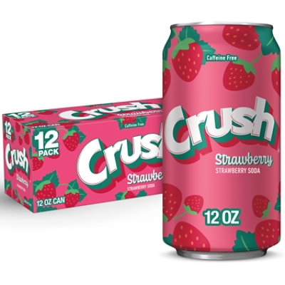 Crush Strawberry Soda In Cans - 12-12 Fl. Oz. - Image 1