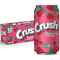 Crush Soda Strawberry - 12-12 Fl. Oz. - Image 1