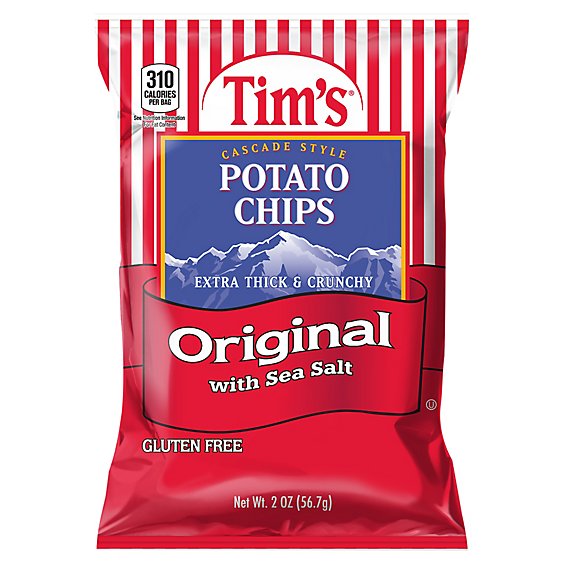 Tims Potato Chips Original Lightly Salted - 2 Oz
