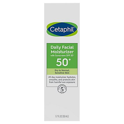 Cetaphil Daily Facial Moisturizer SPF 50 - 1.7 Oz - Image 1