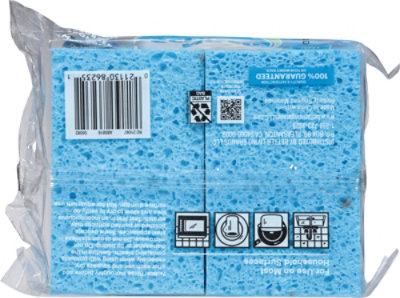 Signature SELECT No Scratch Scrubber Sponges Handy Size - 6 Count - Image 3