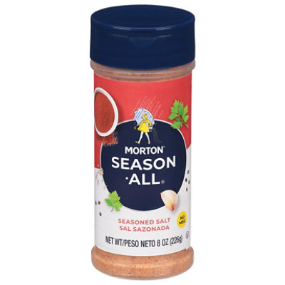 Morton Season-All Seasoned Salt, 8 Ounce Canister (Pack of 12)